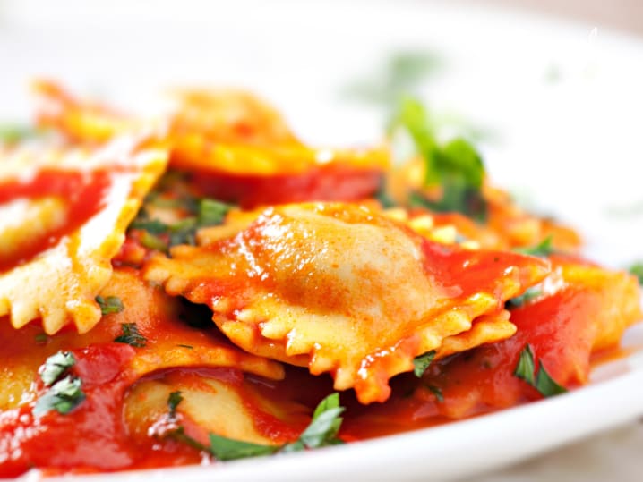 ravioli in tomato sauce