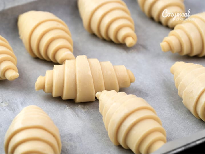 raw dough croissant