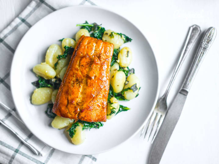 salmon and gnocchi