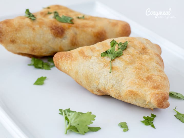 samosas on a plate
