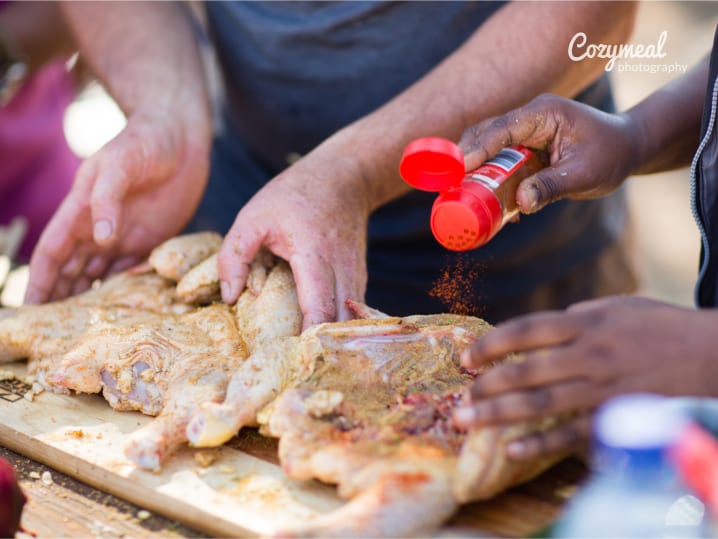 seasoning chicken