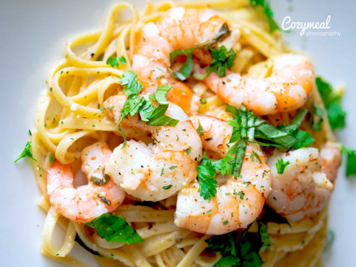 shrimp linguine