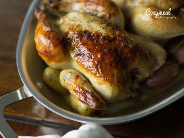 Brined and Herbed Whole Roasted Chicken