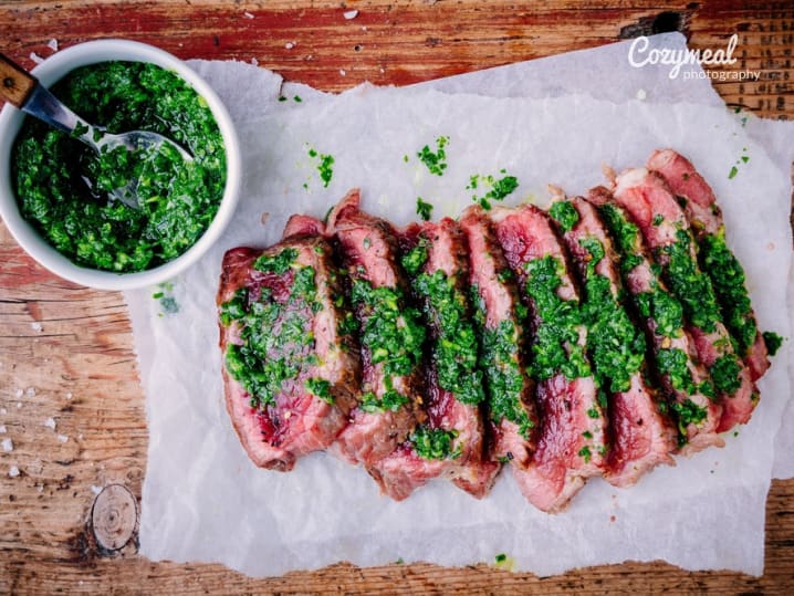 Grilled Steak With Chimichurri Sauce