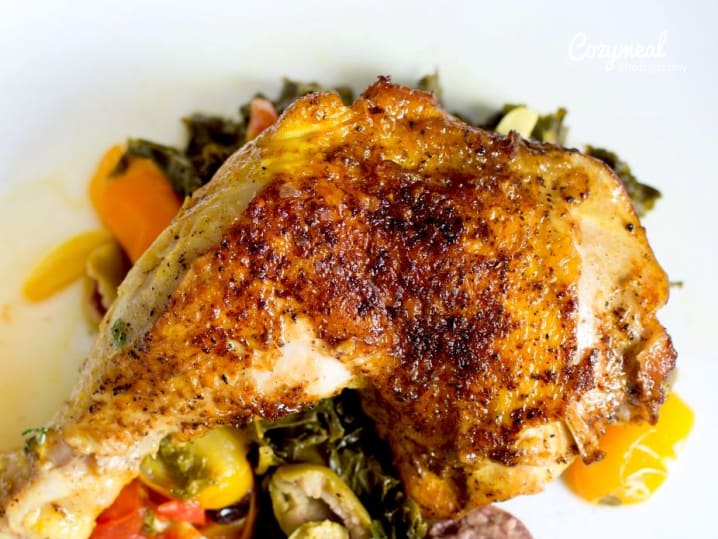 smoked chicken thigh