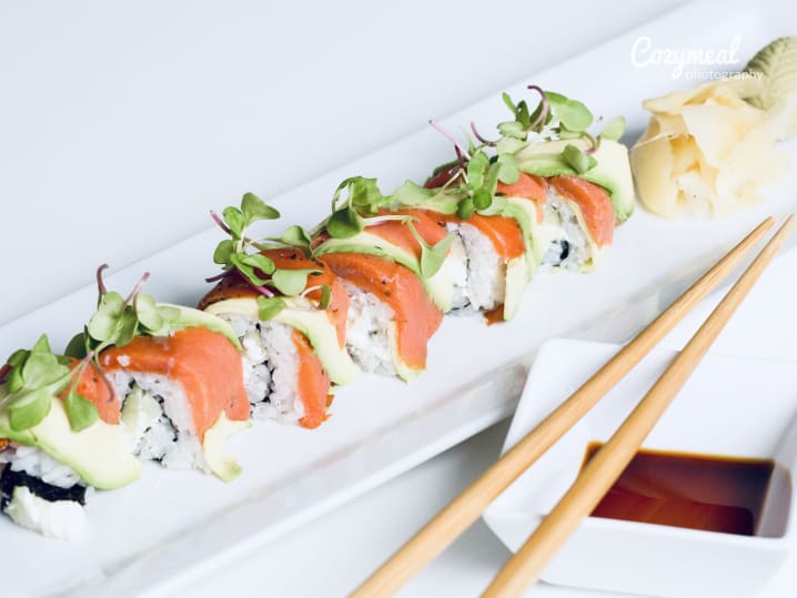 smoked salmon roll