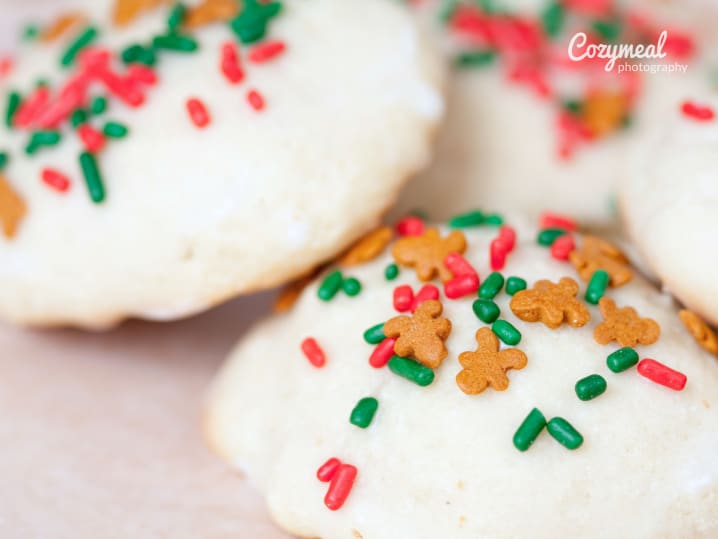 sprinkled cookies