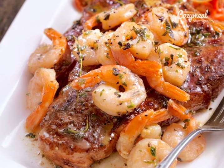 steak and shrimp