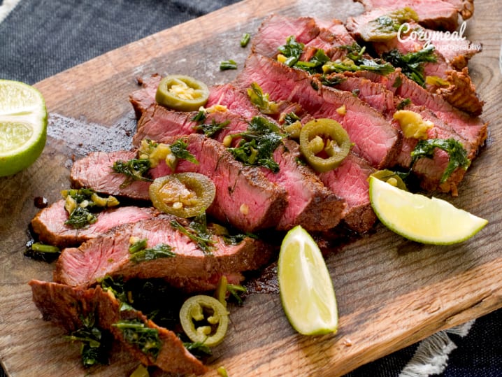 steak with jalapenos