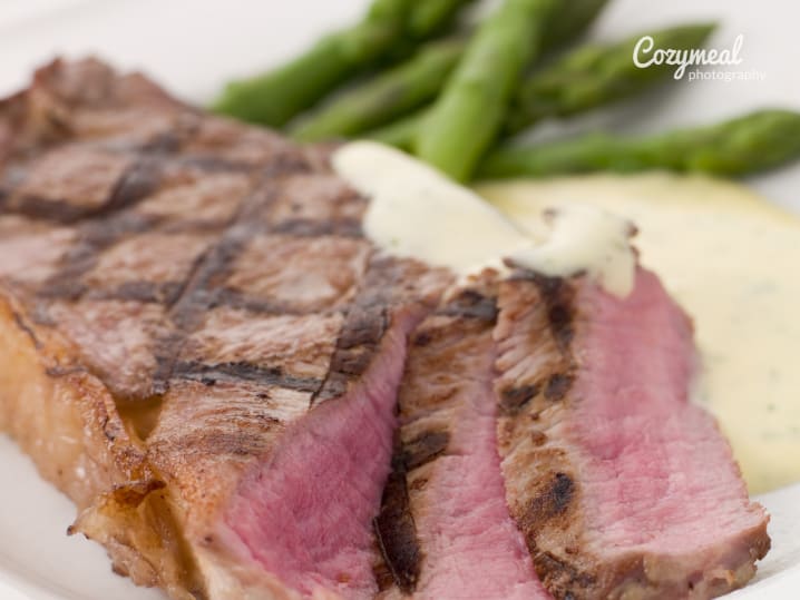 steak with sauce