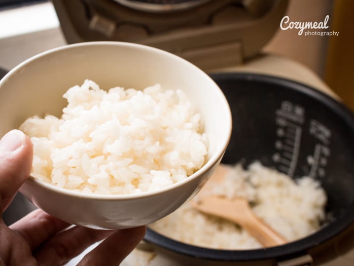 steamed rice