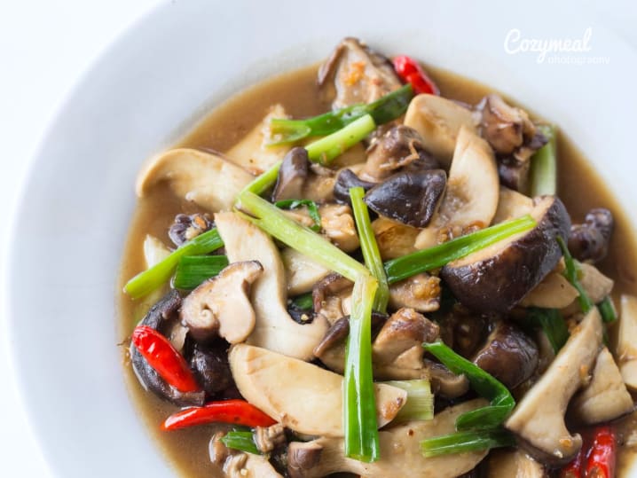 stir fried mushrooms