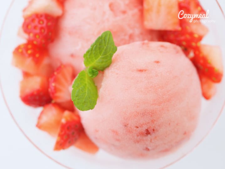 strawberry sorbet
