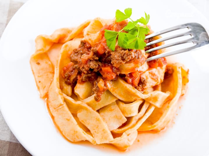 tagliatelle with meat ragu