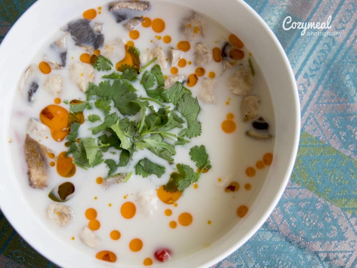 thai coconut soup with tofu