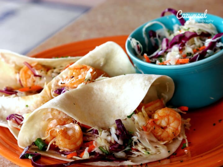 thai shrimp tacos