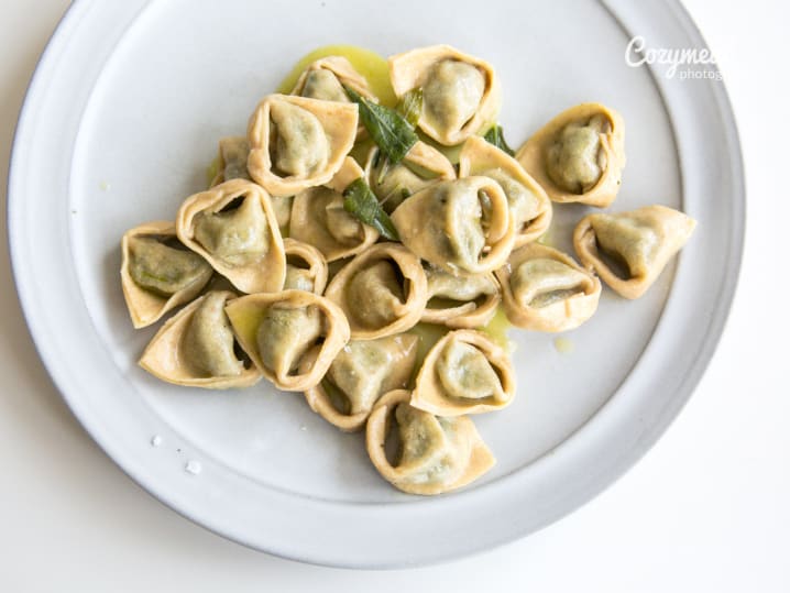 tortelloni with butter and sage