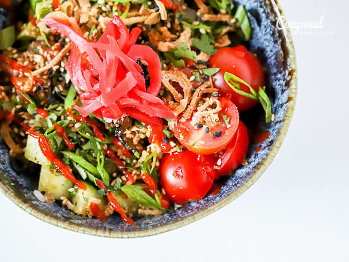 vegan poke bowl