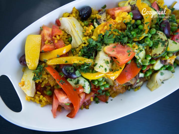 vegetable paella