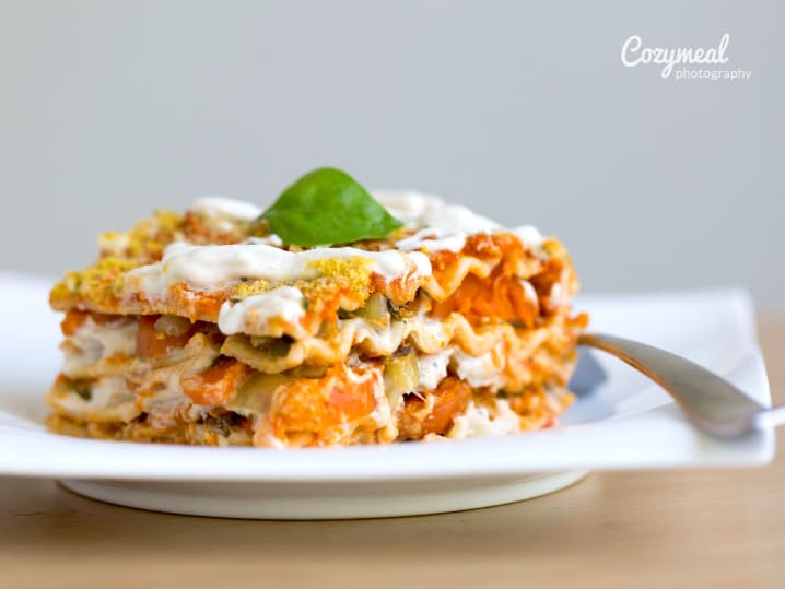 vegetarian butternut squash pumpkin lasagna