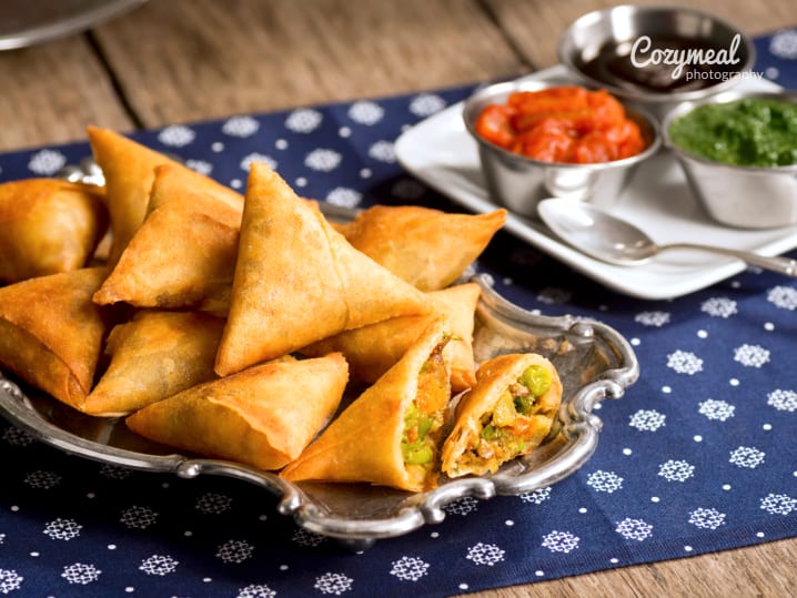 vegetarian samosas