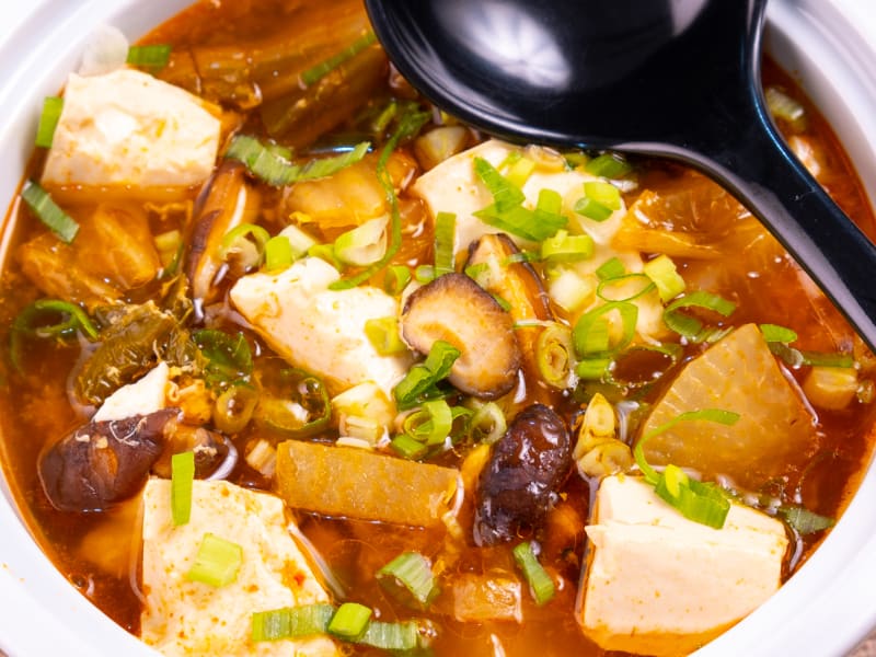 Soupe Coréene au Tofu Mou (tofu soyeux) - Soondubu Jjigae 