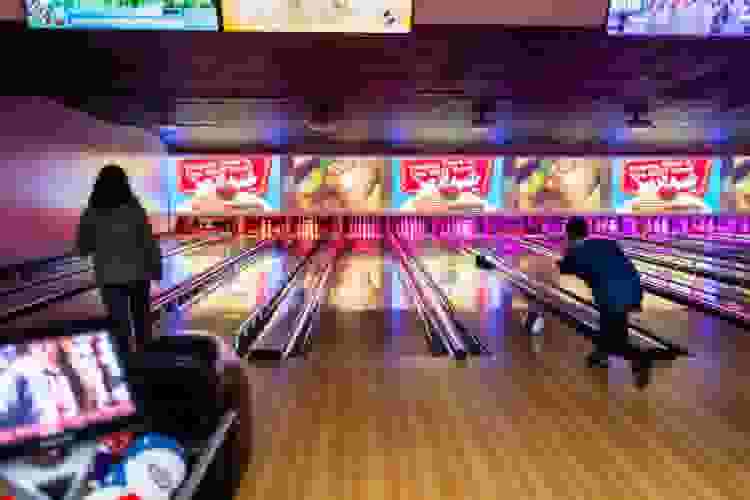 bowling is a fun girls night idea