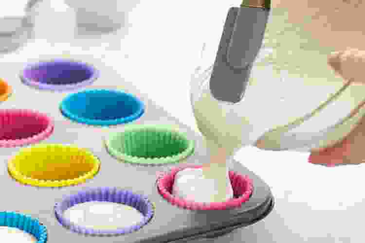 reusable rainbow cupcake liners