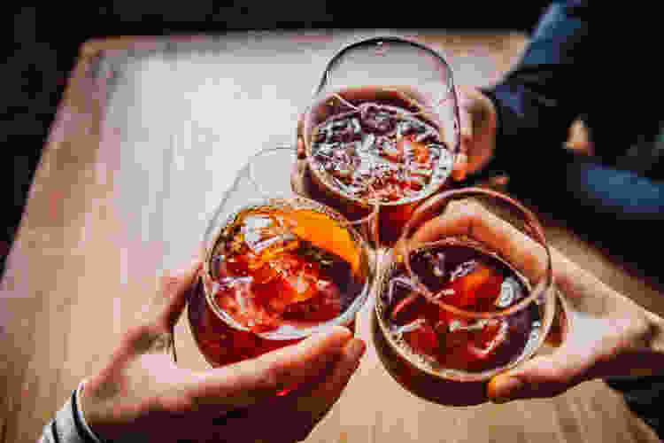 online mixology classes are a fun work christmas party idea