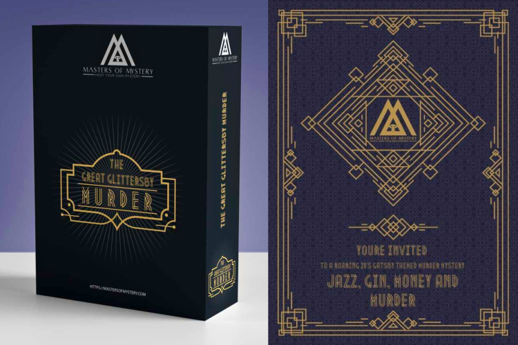 1920s murder mystery game kit