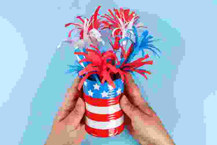 tin can fourth of july craft wind sock
