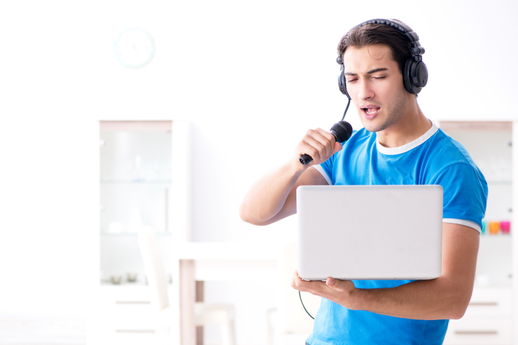 karaoke virtual birthday party idea