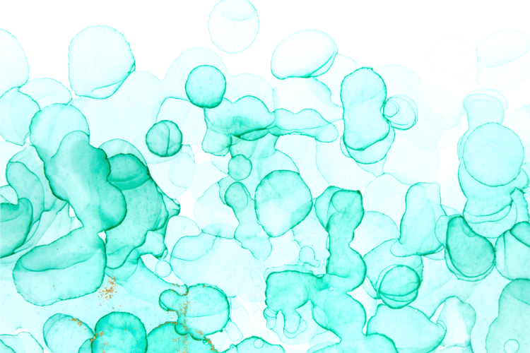 bubble watercolor painting idea