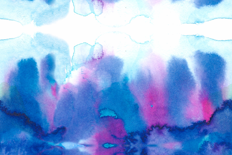 tissue paper watercolor painting idea