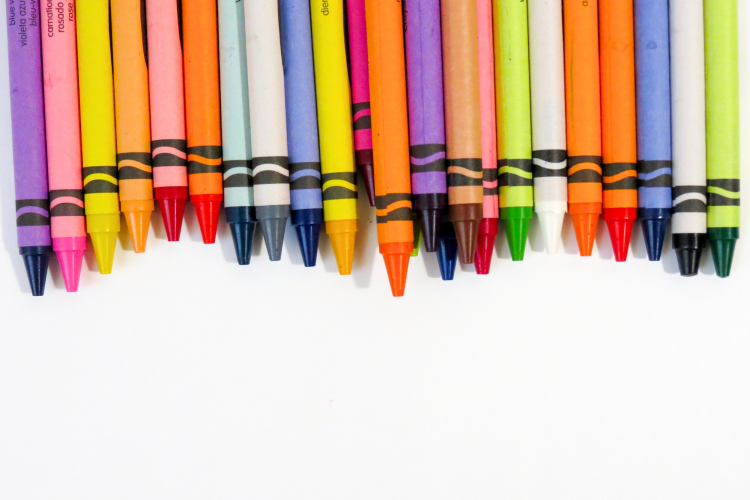 Crayon pack Musical notes Back to School Bulletin Board Idea