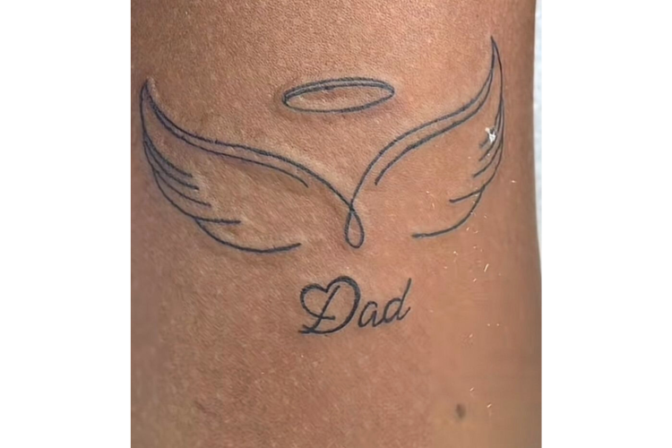 Angel Wings Father Son Tattoo Idea