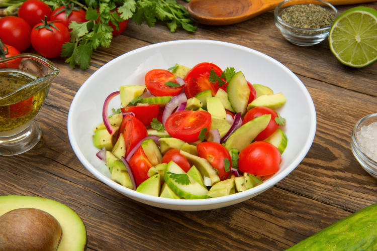Avocado Tomato Salad Vegan Mexican Food