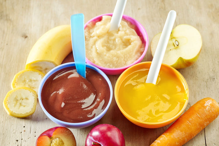 This baby shower idea is guess the baby food.