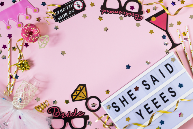 bachelorette painting party decorations