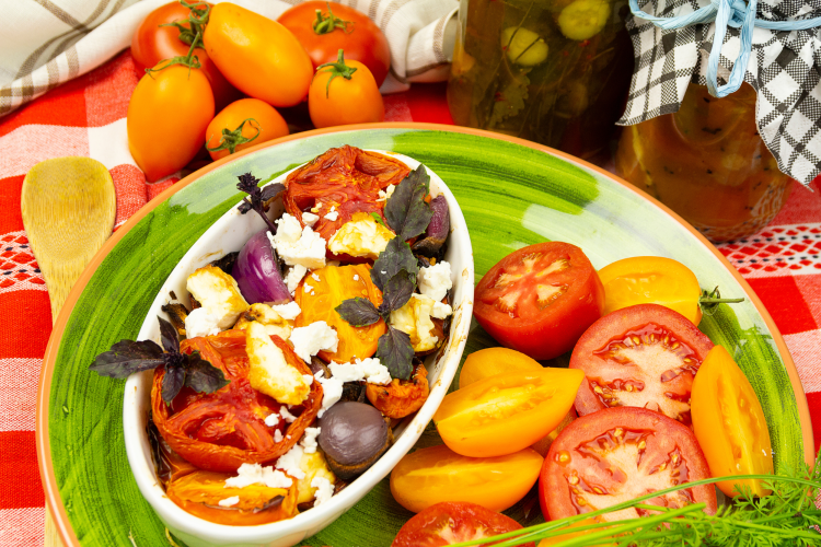 baked feta summer dinner idea