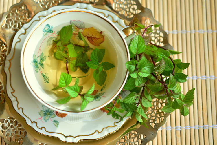 Peppermint tea cup one of the best teas for sleep
