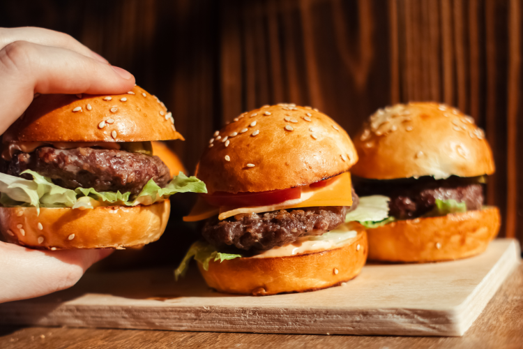 Bite-sized hamburgers