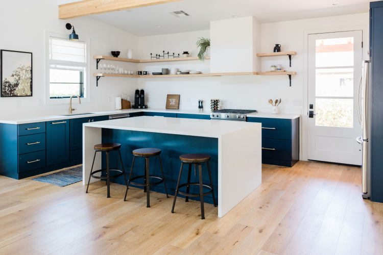 Blue and White Kitchen