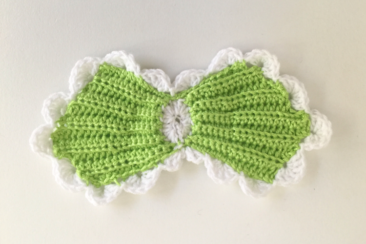 Bow Crochet Christmas Ornament