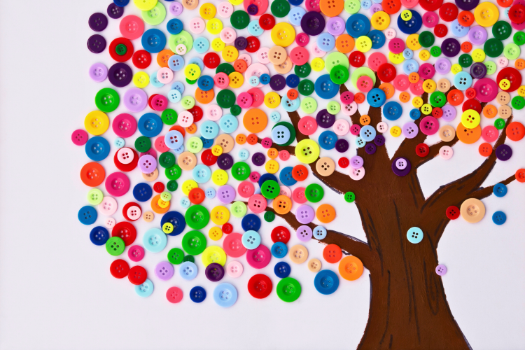 Button Flower Art