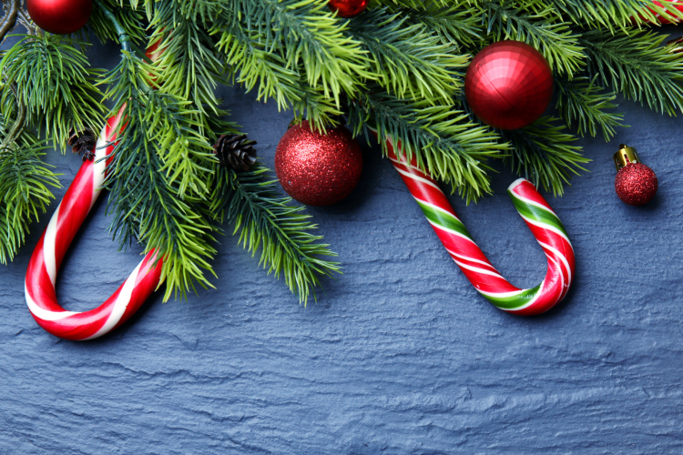 Candy cane Christmas tree decorating ideas