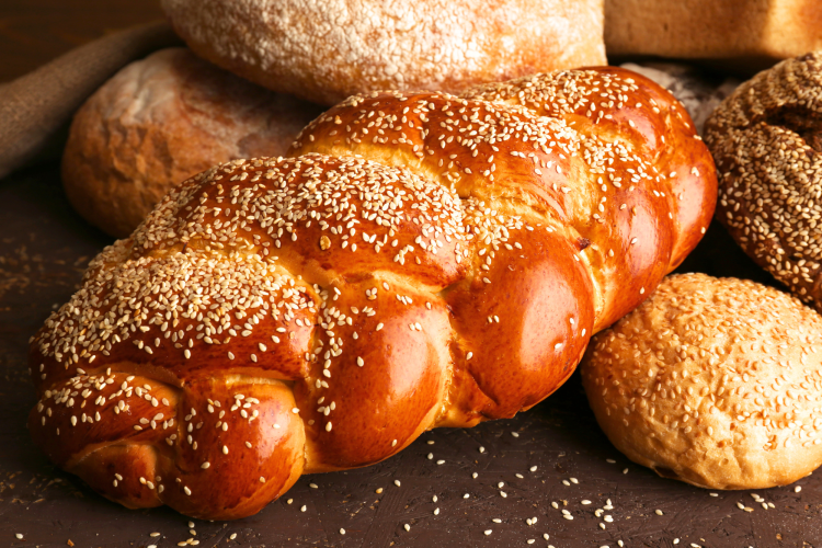 Challah Bread is a braided type of bread.