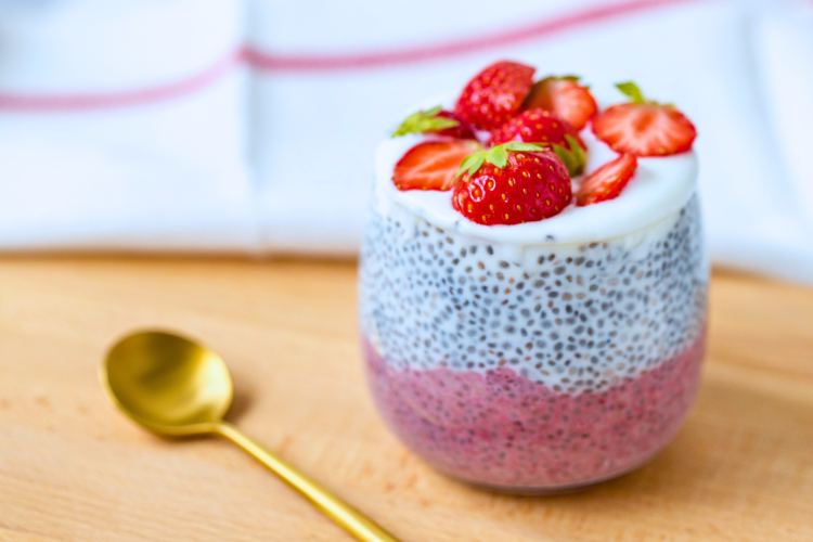 chia seed pudding healthy breakfast food idea