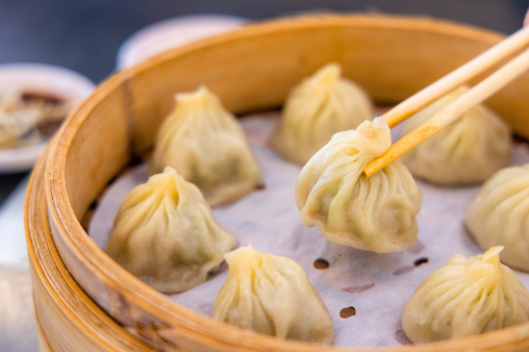 Chinese dumplings are a delicious Chinese New Year food.
