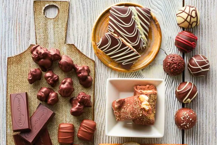 Fancy chocolate is a tasty gift for a mother in law.